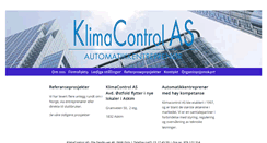 Desktop Screenshot of klimacontrol.no