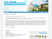 Tablet Screenshot of klimacontrol.sk